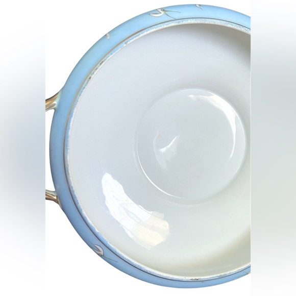 Nippon • Vintage Hand Painted Victory White Crane Egret Bird Footed Bowl Dish - Picture 14 of 16